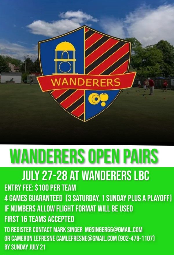 Wanderers Open Pairs