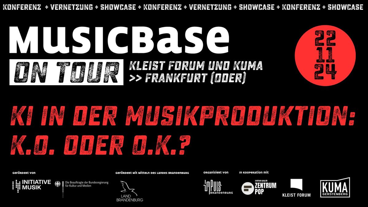 MusicBase on Tour in FFO: KI in der Musikproduktion: K.O. oder O.K.?