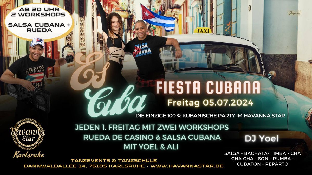 Es Cuba- Kubanische Party! Zwei Workshops\u2b50\ufe0f\u2b50\ufe0f Salsa Cubana und Rueda de casino