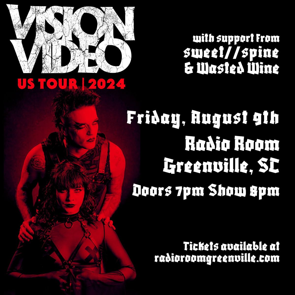 Vision Video at Radio Room with Sweet\/\/Spine and Wasted Wine