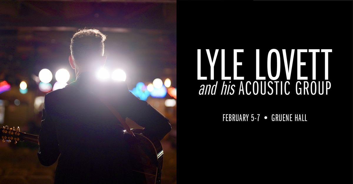 Lyle Lovett and his Acoustic Group