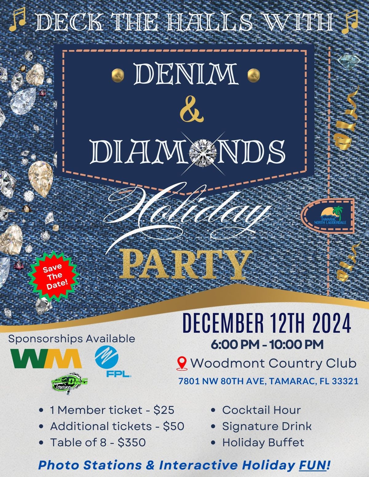 Deck The Halls with Denim & Diamonds Holiday Party