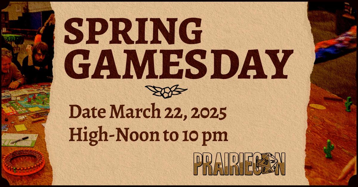 PrairieCon Spring GamesDay