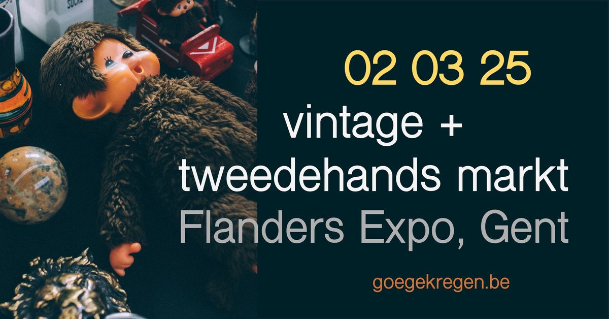 Vintage + tweedehandsmarkt in Flanders Expo Gent