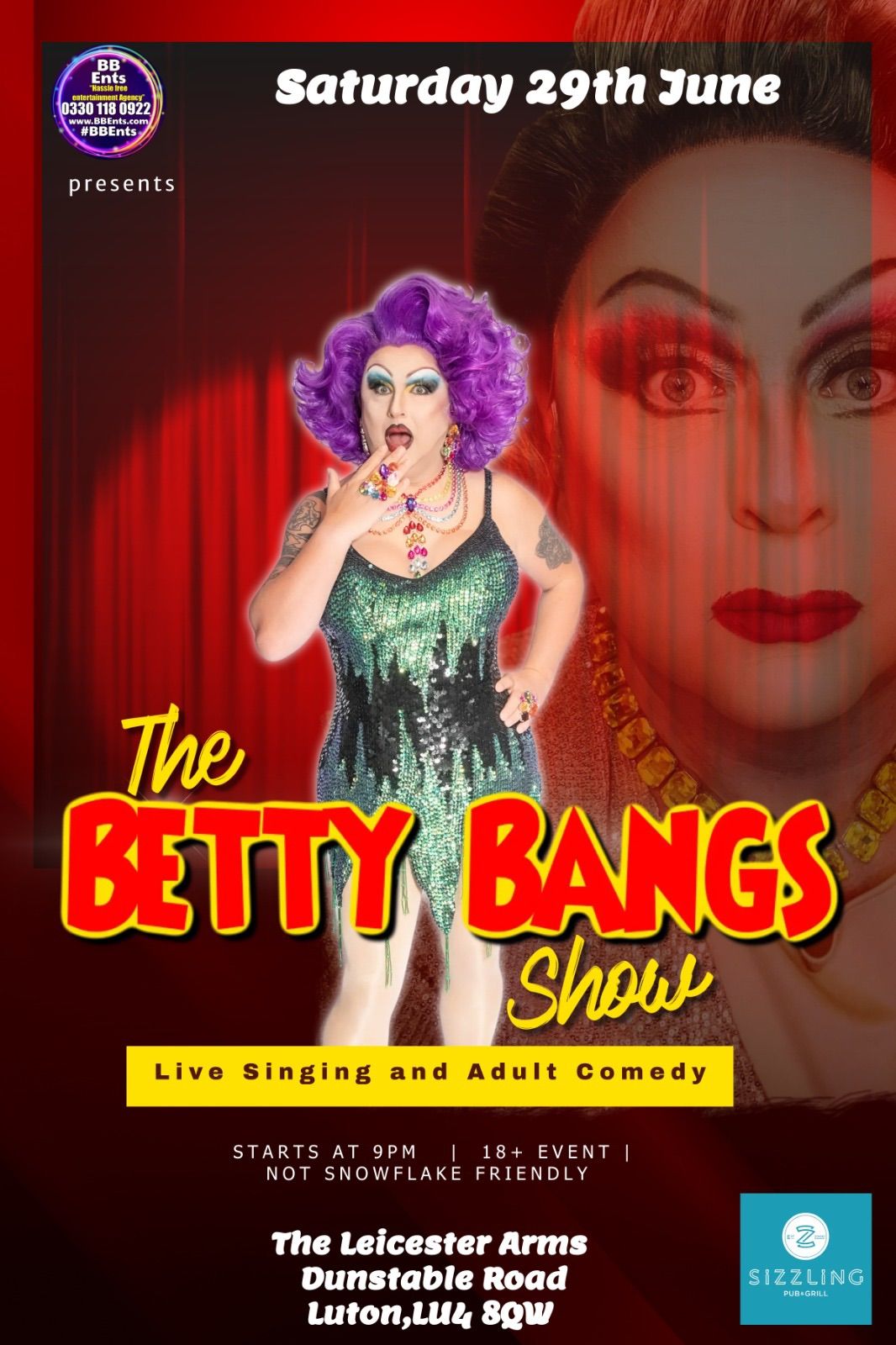 The Betty Bangs Show #LIVE at The Leicester Arms