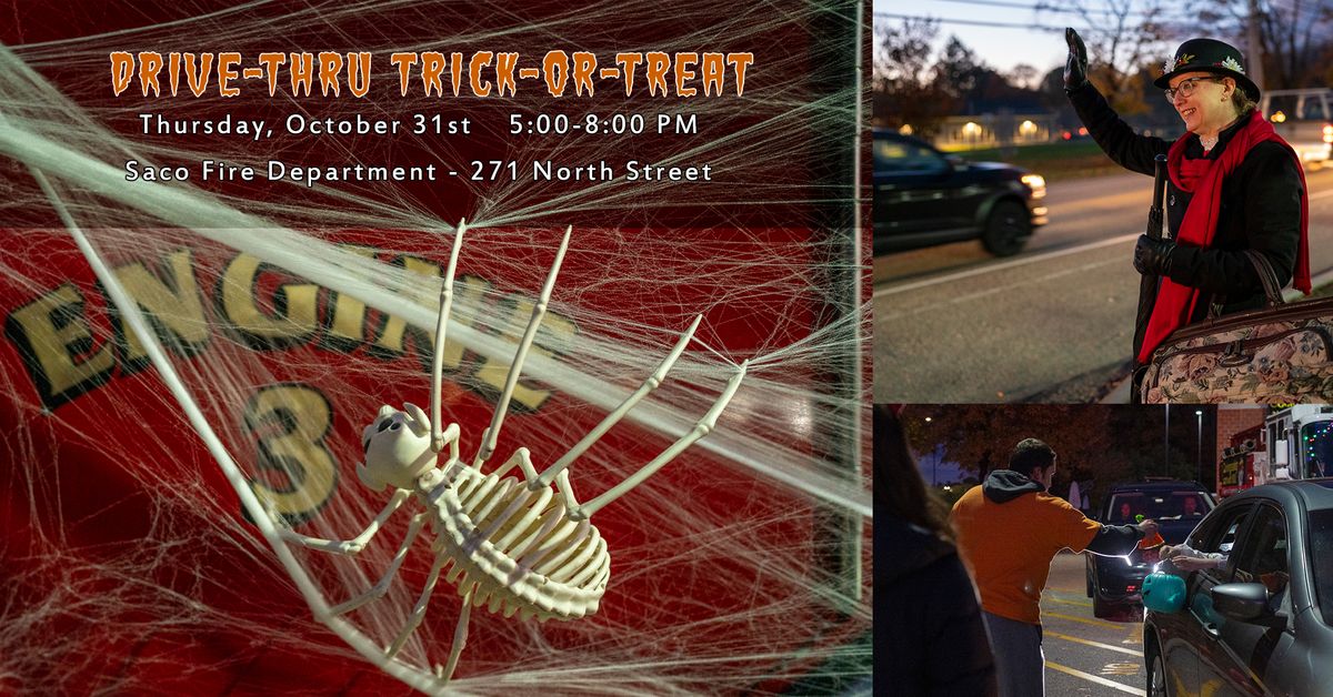 Drive-Thru Trick-or-Treat at Saco Fire Department