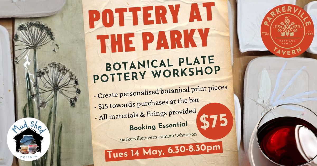 NEW DATE - Pottery at The Parky with Mud Shed Pottery