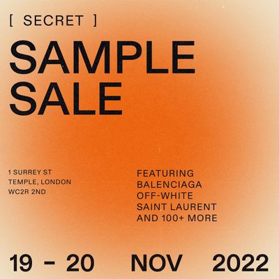 Secret Sample Sales