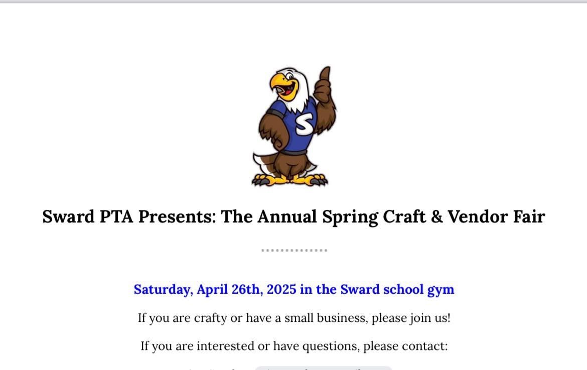 Sward School Spring Craft and Vendor Fair