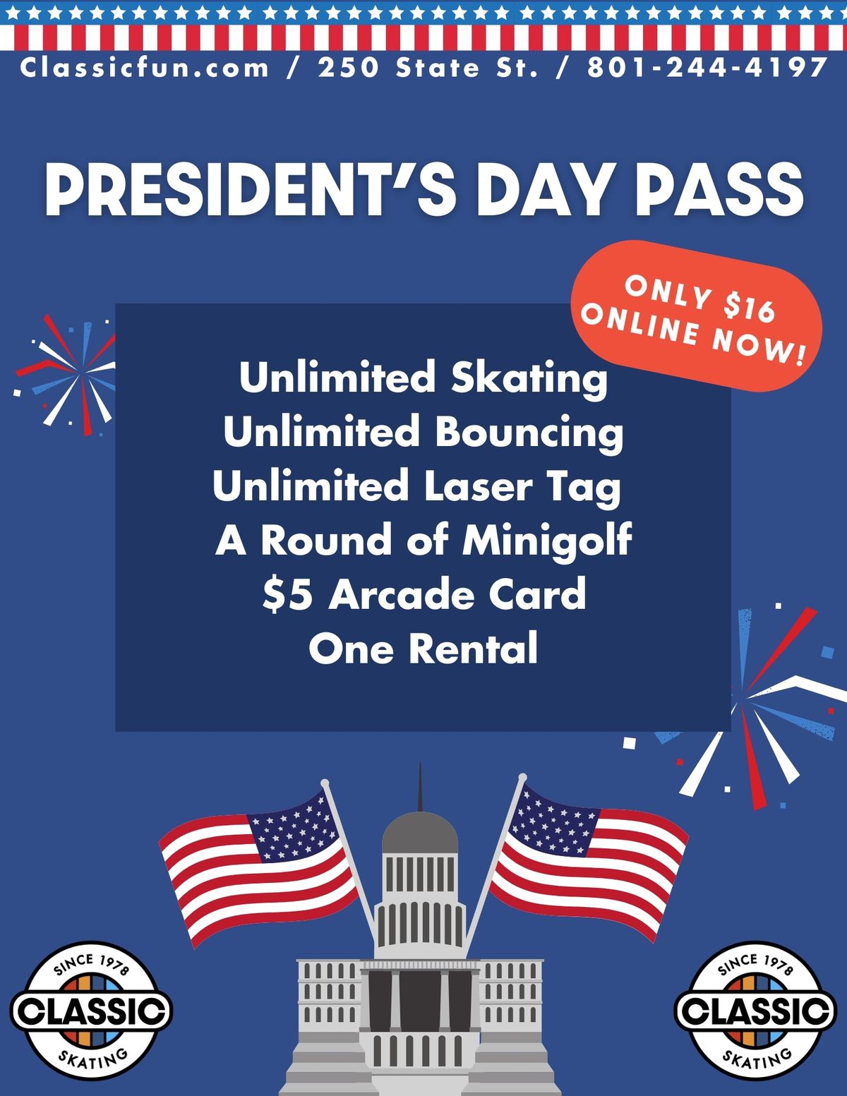 President's Day Deal!! 