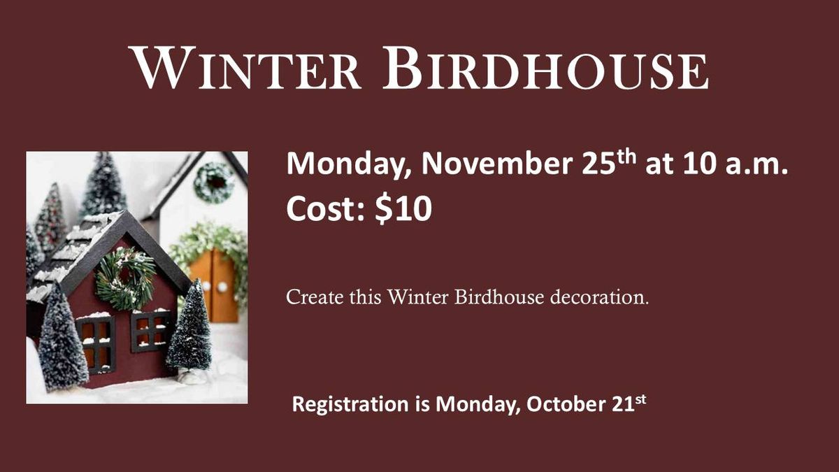 Winter Birdhouse 