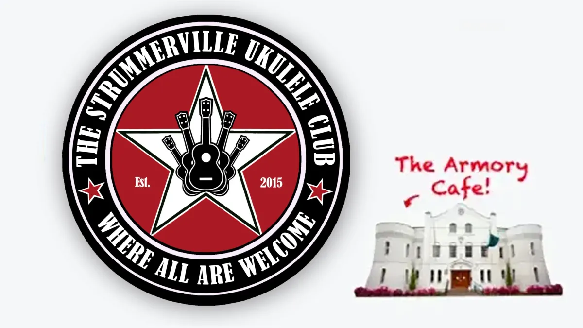 The Strummerville Ukulele Club at the Armory Cafe, Somerville!