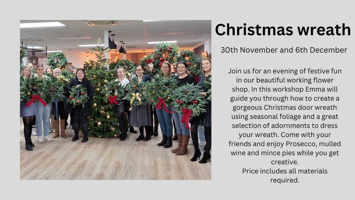 Christmas wreath workshop 