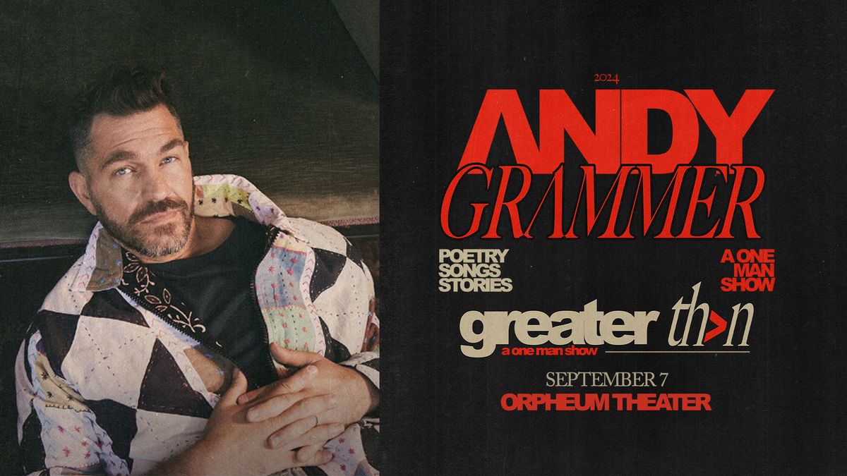 Andy Grammer at The Orpheum