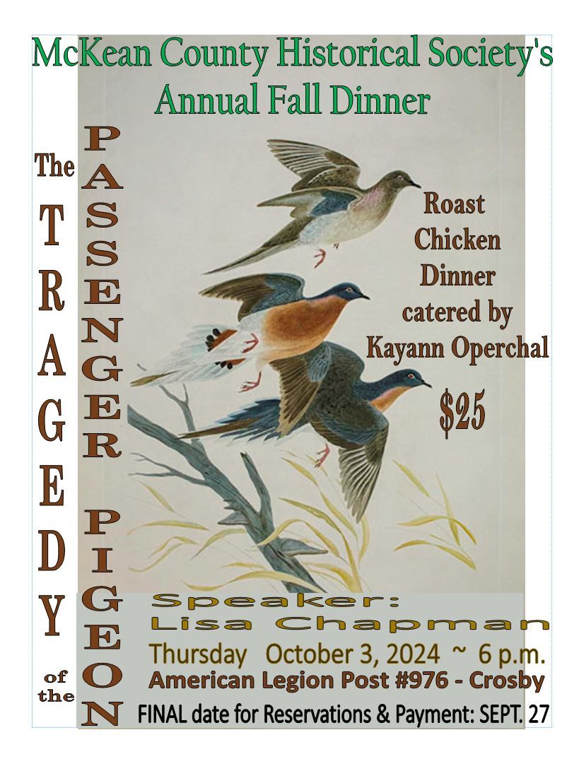 McKean County Historical Society's  Annual Dinner