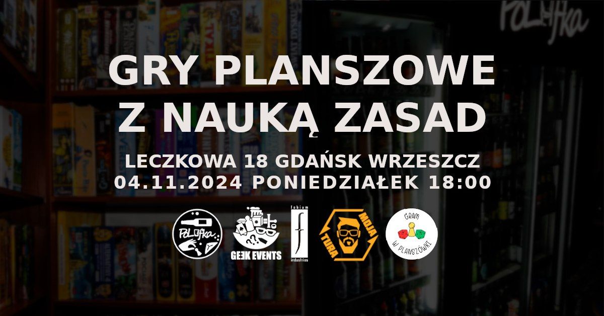 Nauka gier planszowych w Polufce! Poniedzia\u0142kowe spotkania w Gda\u0144sku