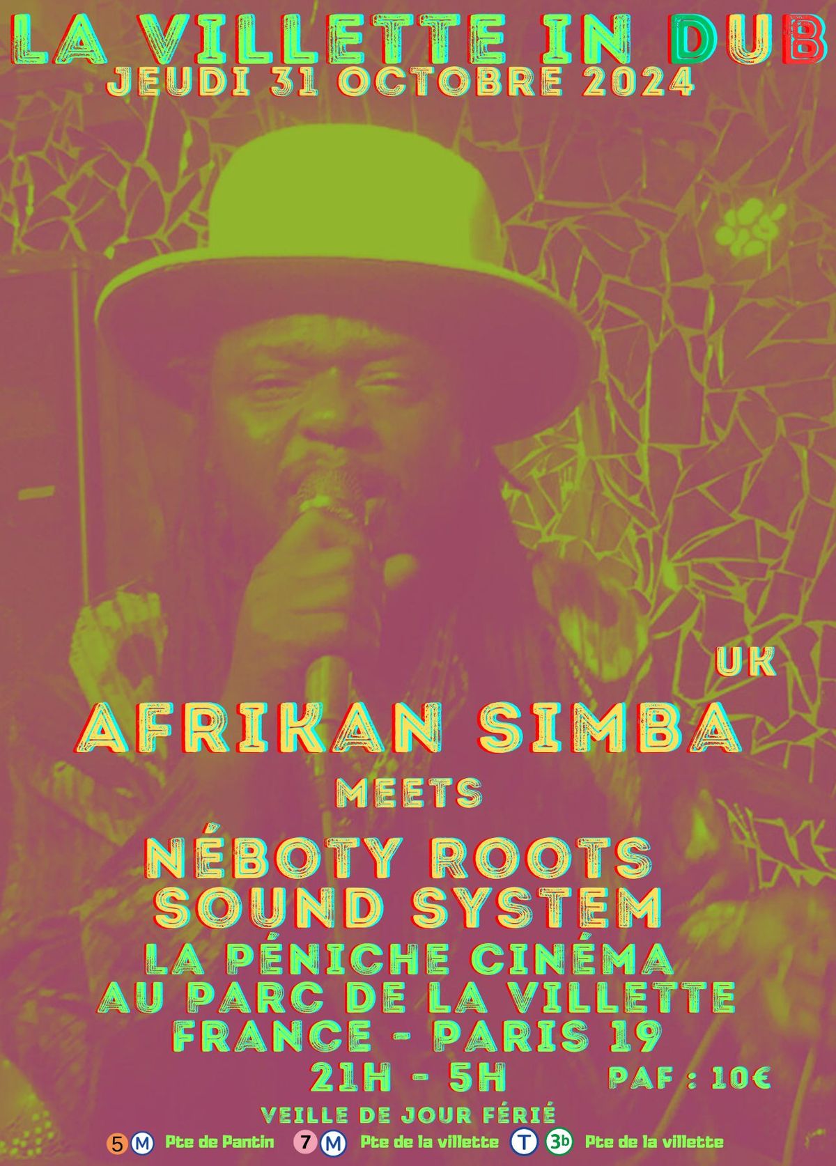 La Villette In Dub with Afrikan Simba Uk