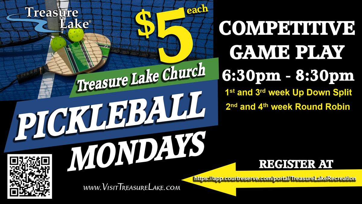 Pickleball Mondays at Treasure Lake Church