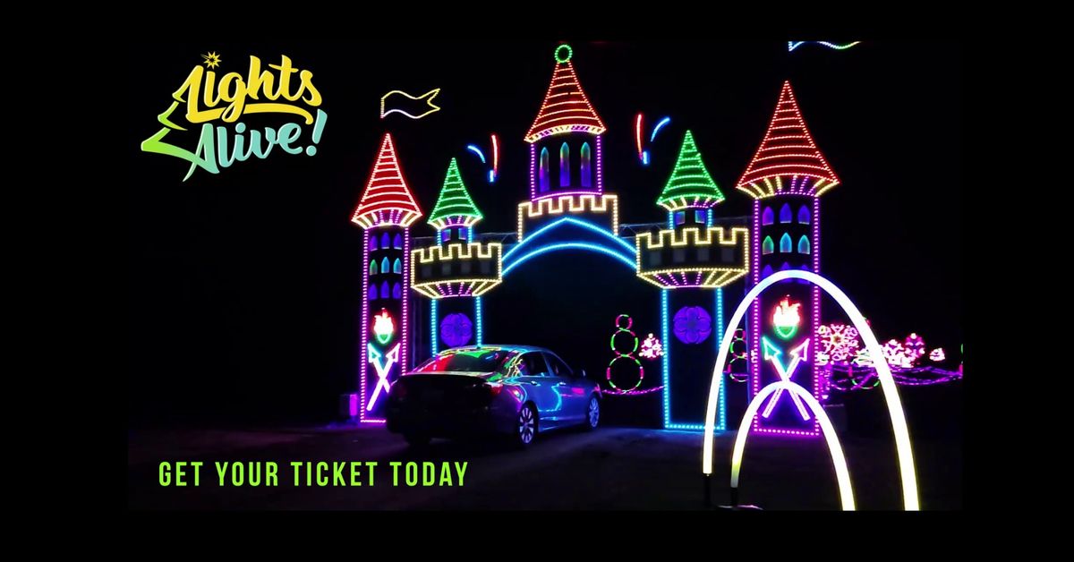 Lights Alive Drive-Thru Christmas Lights + Winter Wonderland Park & Play Festival