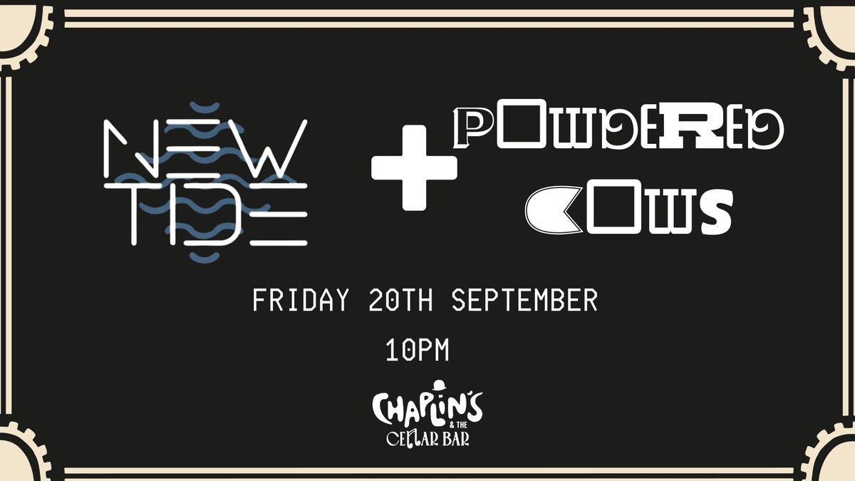 NEW TIDE + POWDERED COWS Live in The Cellar Bar