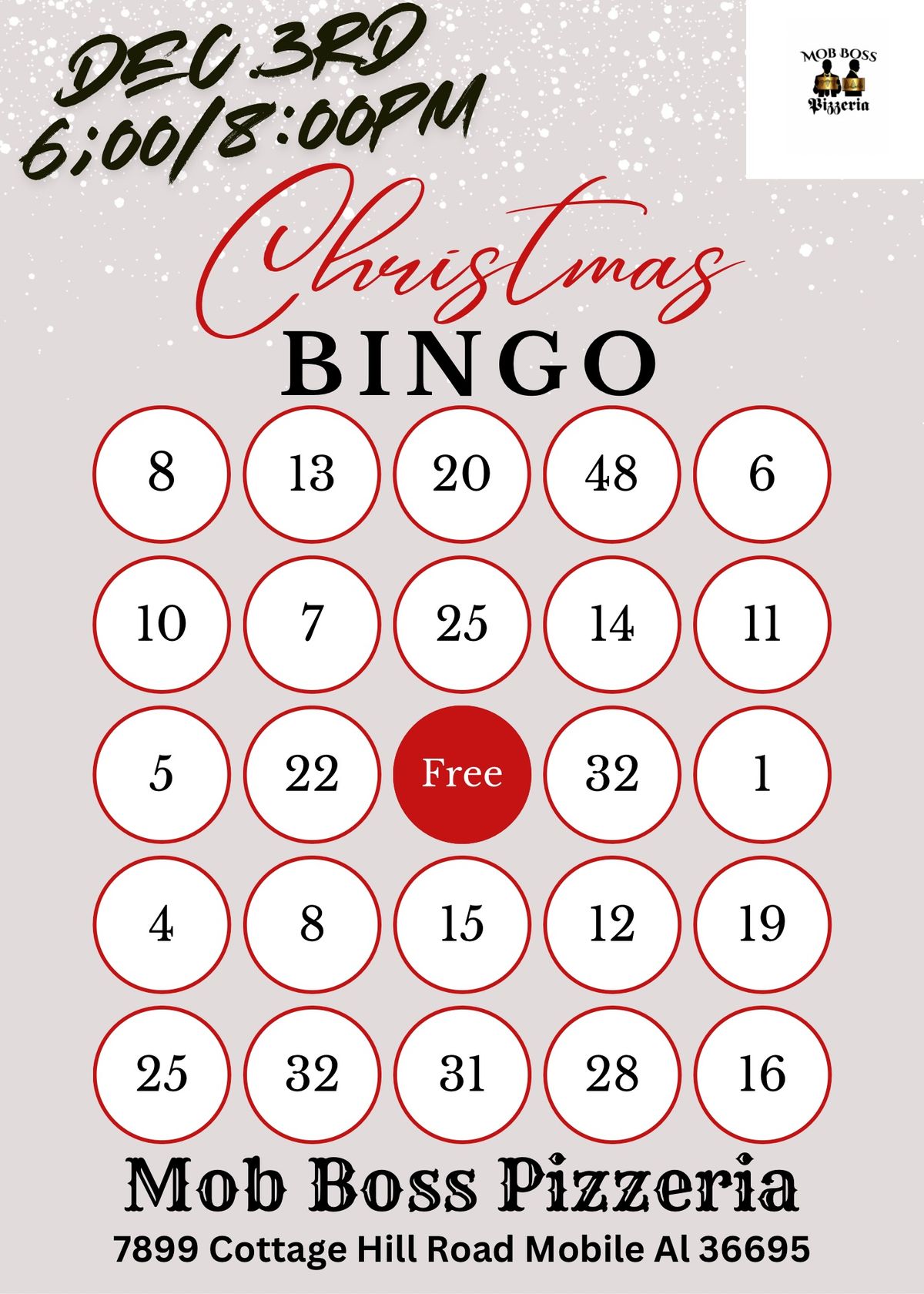 Christmas Bingo