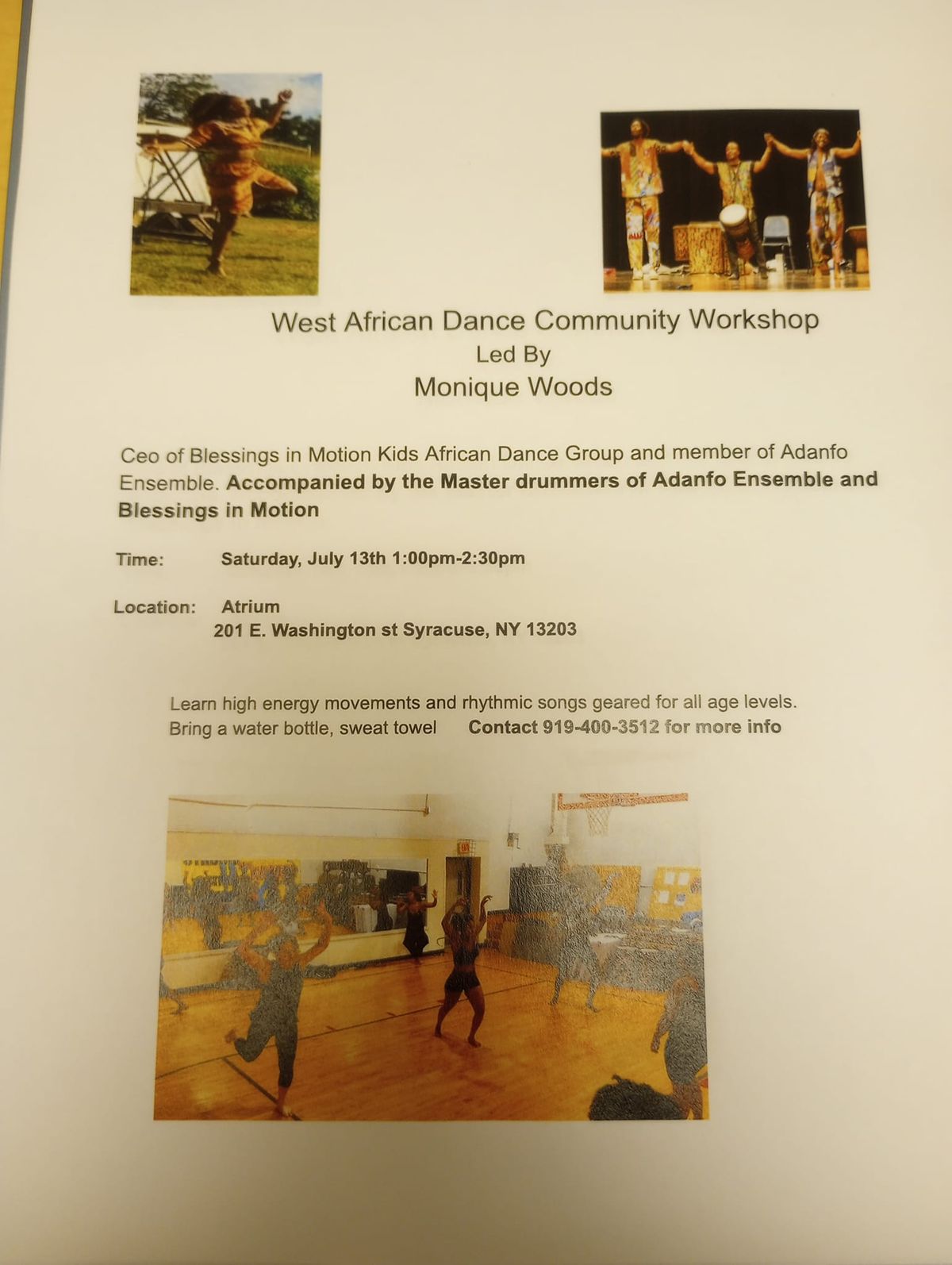 free African Dance Workshop