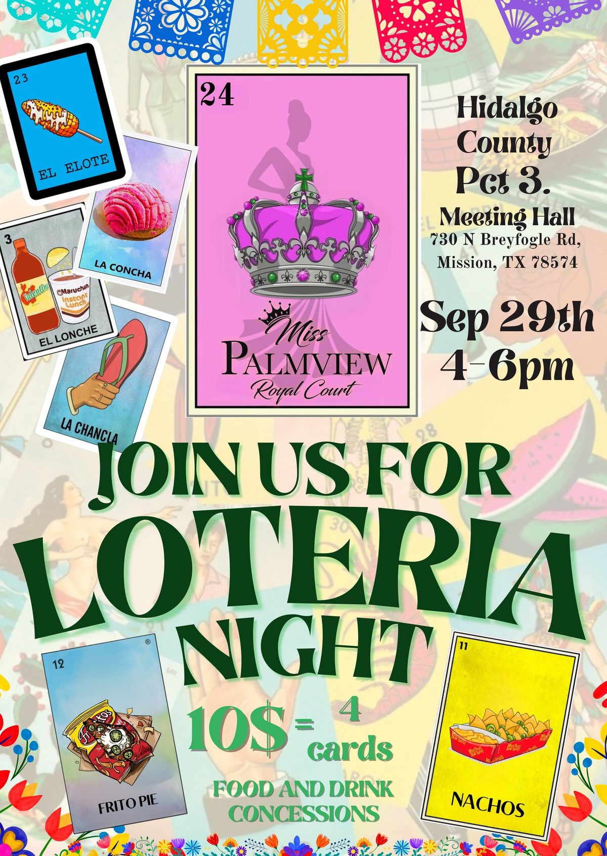 Miss Palmview Royal Court LOTERIA NIGHT