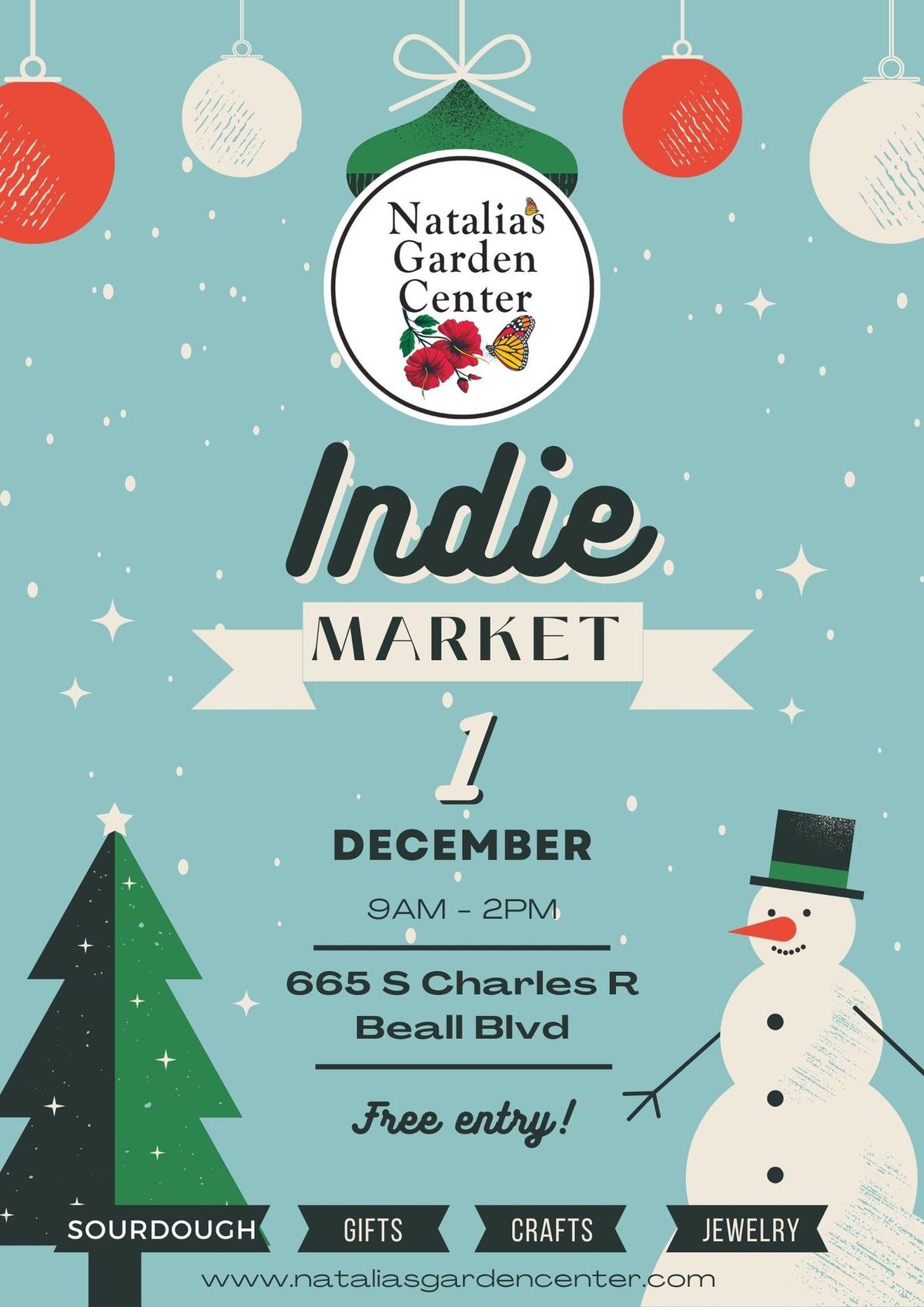 Indie Market at Natalia's Garden Center