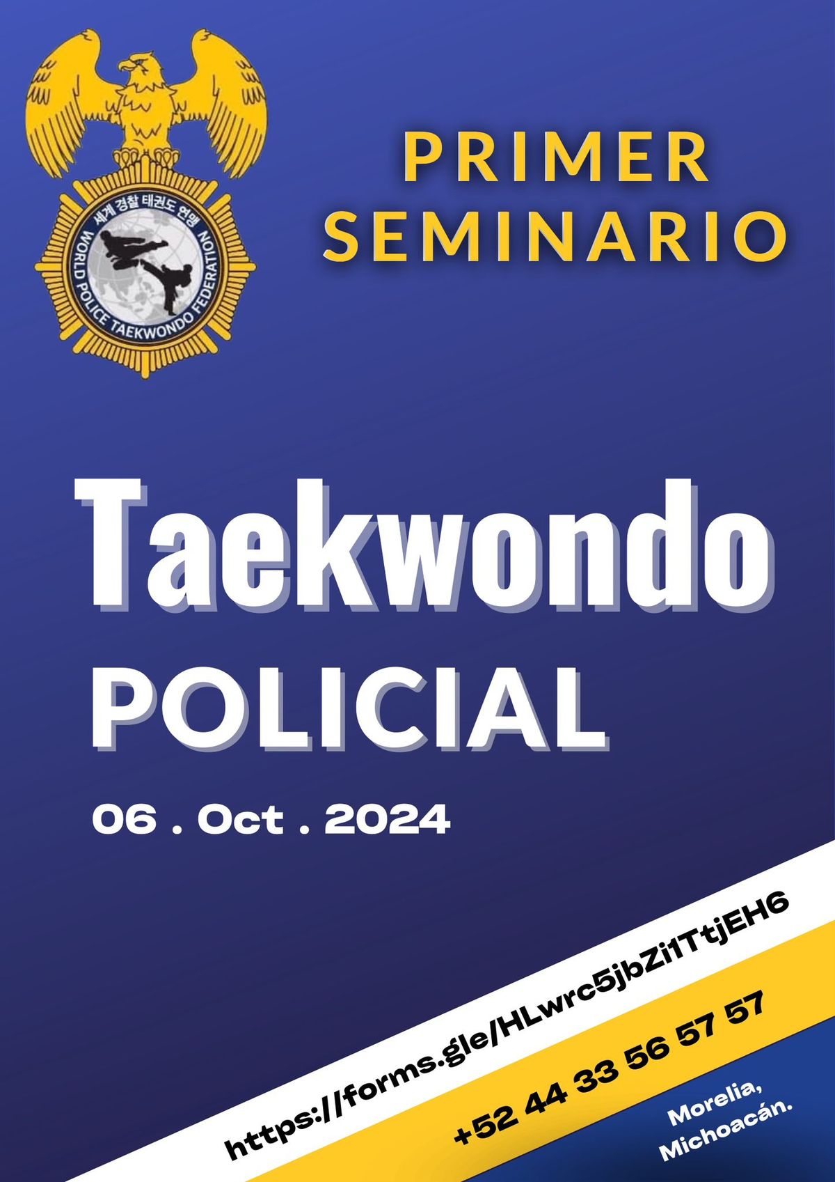 1er seminario de Taekwondo Policial 2024.