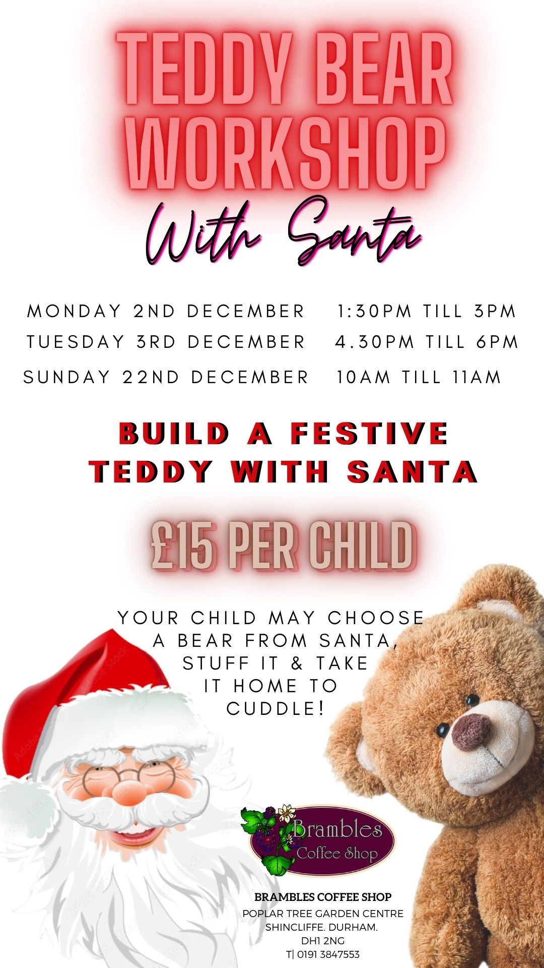 Teddy Bear Workshop with Santa 