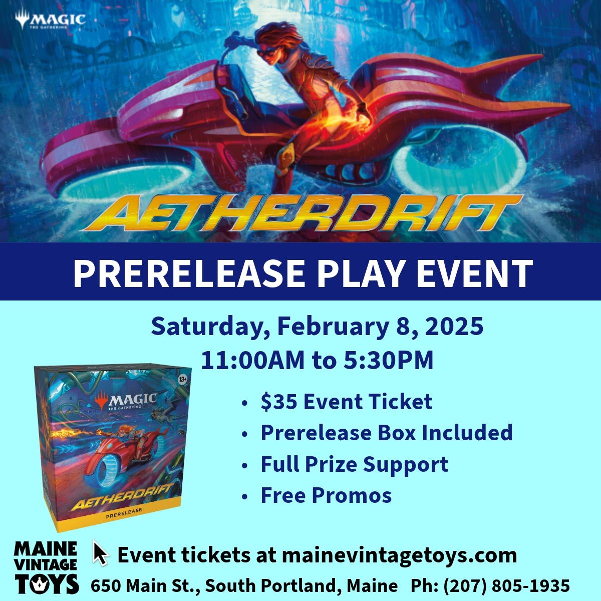 Magic the Gathering: Aetherdrift Prerelease Play Event