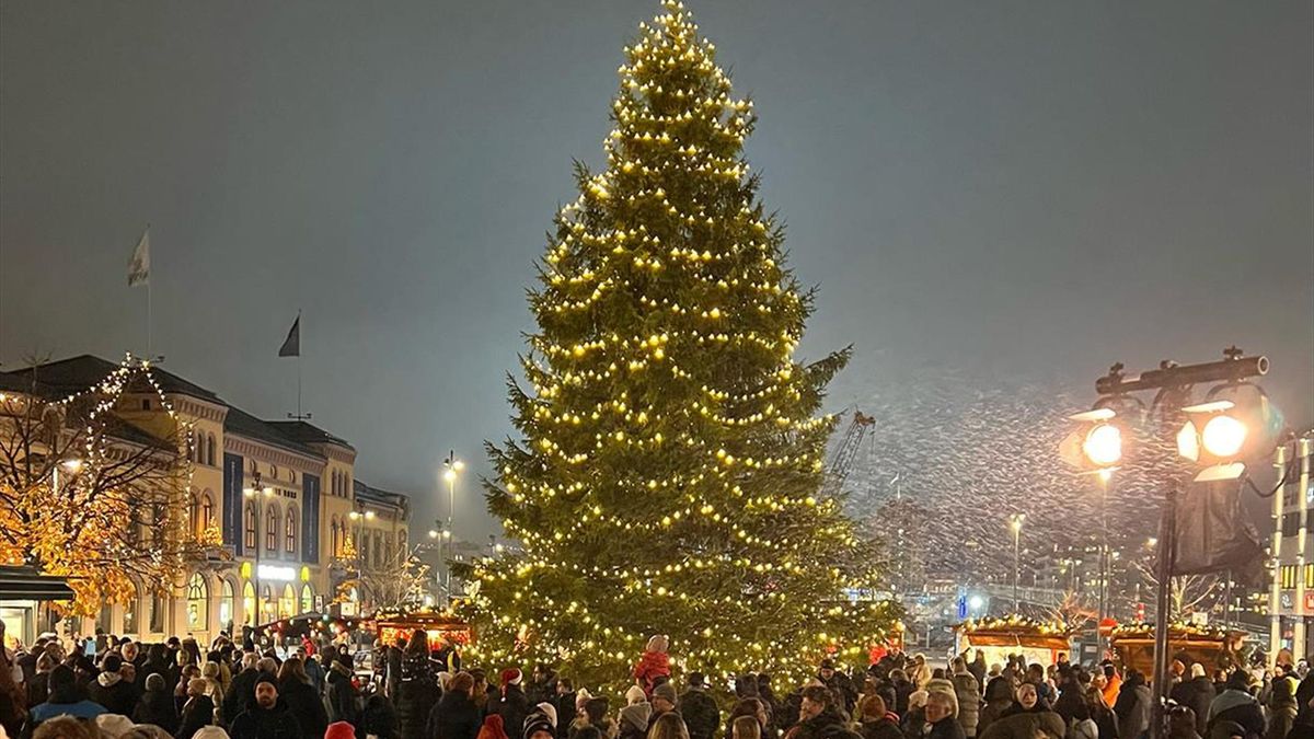 Julegrantenning Bragernes torg