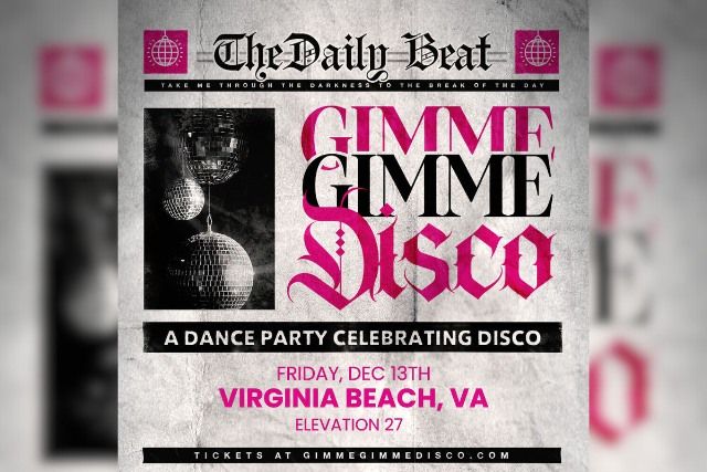 Gimme Gimme Disco: Dance Party Celebrating Disco by Legacy Concerts at Elevation 27 (Ages 18 & Up)