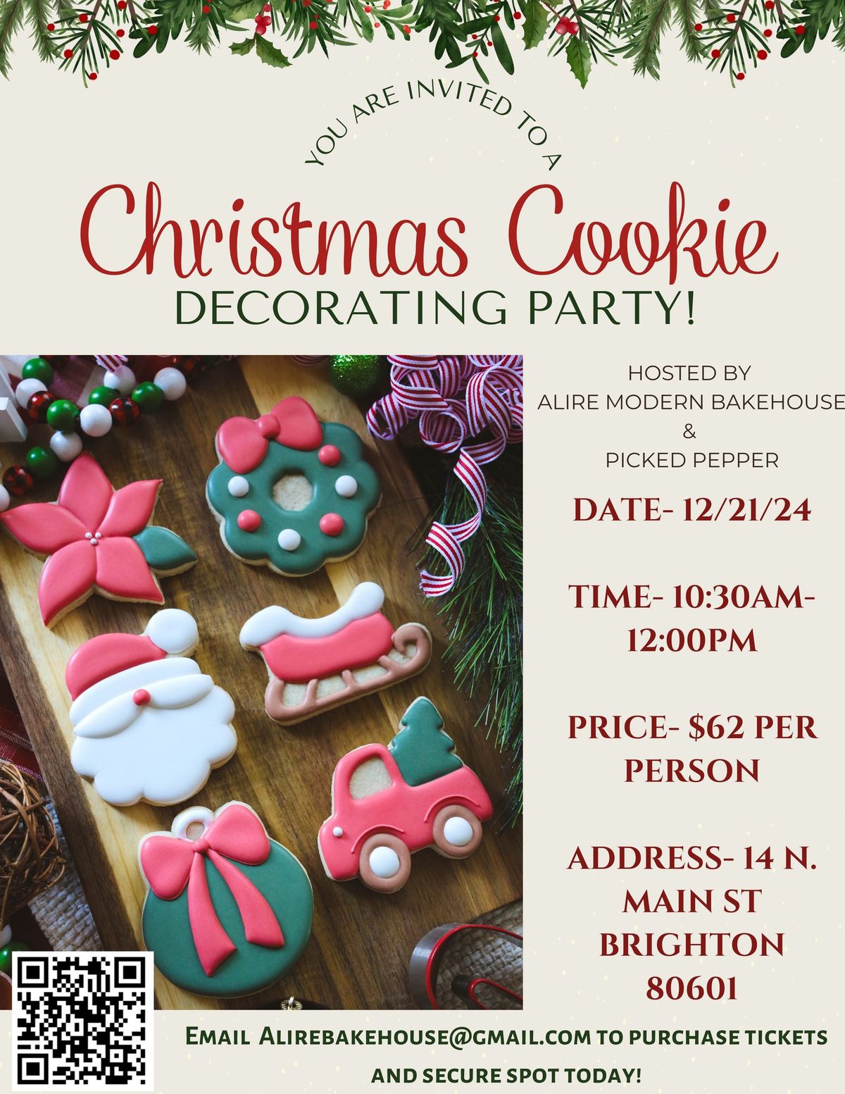 Cookie Decorating Class with Pickled Pepper! 