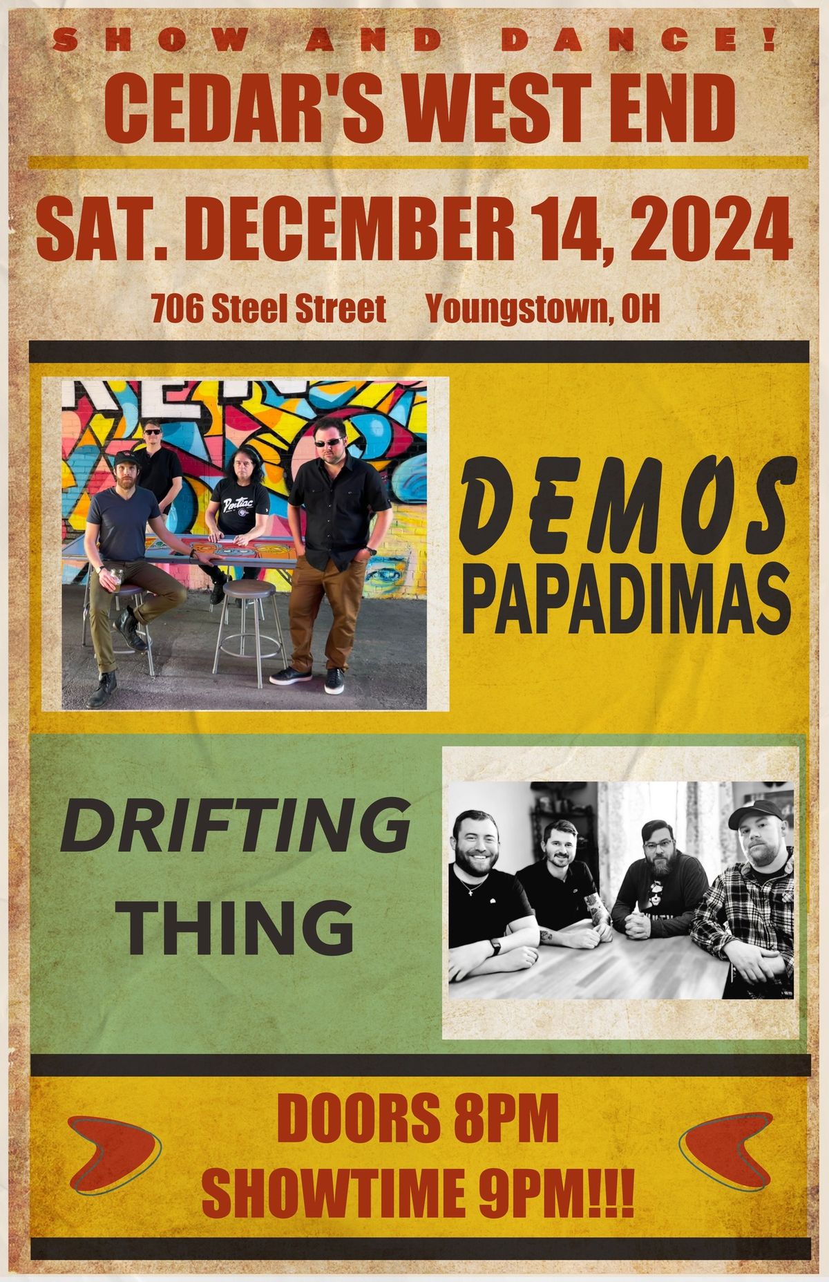 Demos Papadimas \/ Drifting Thing LIVE at Cedar\u2019s West End