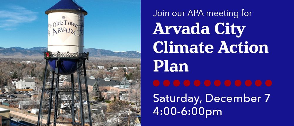 APA Meeting on Arvada City Climate Action Plan