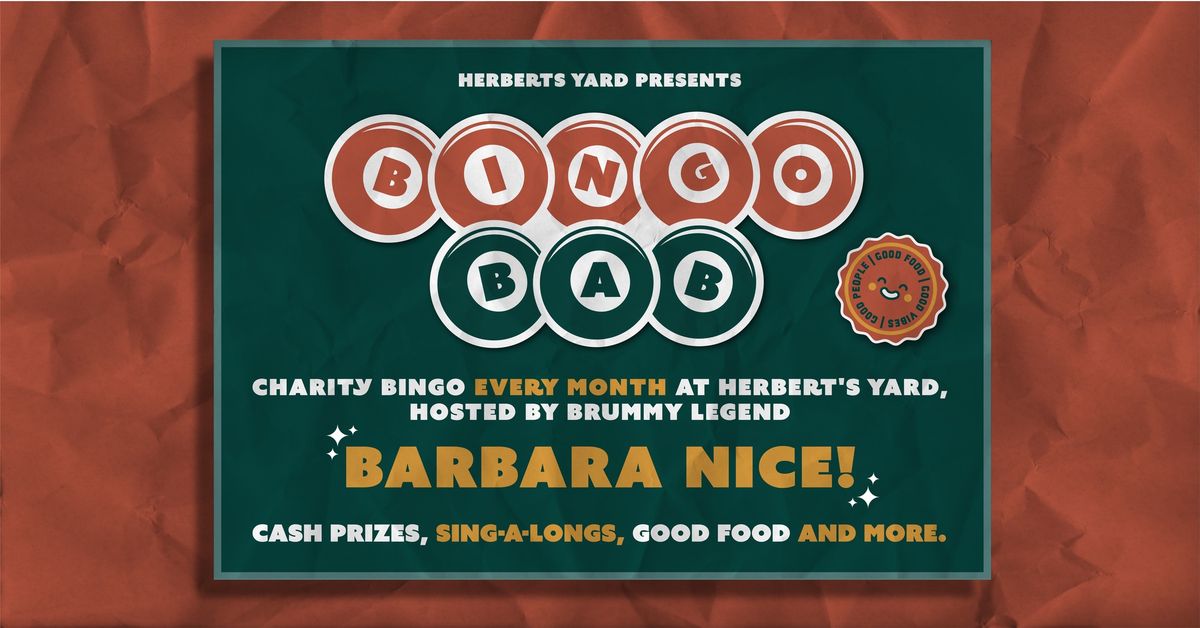 Bingo Bab - A Charity Bingo Night with Barbara Nice