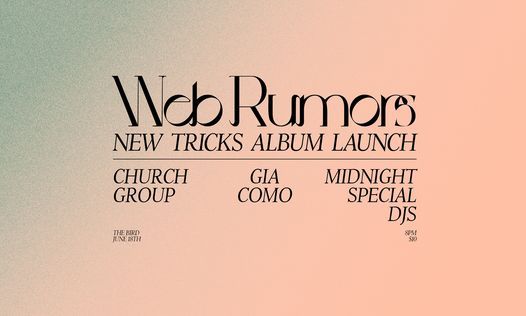 Web Rumors 'New Tricks' Album Launch