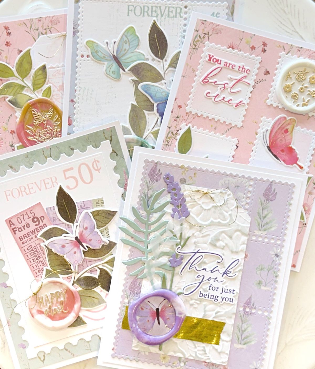 Washi Tape & Wax Seals Cards with Denise