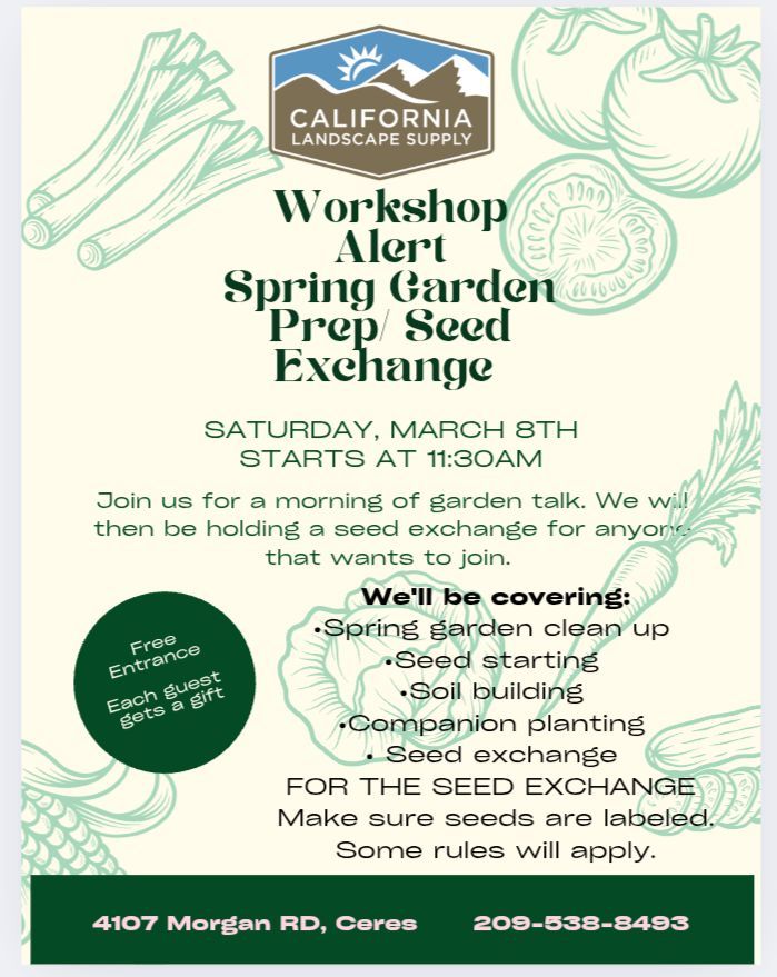 Gardening Workshop and Seed exchange 