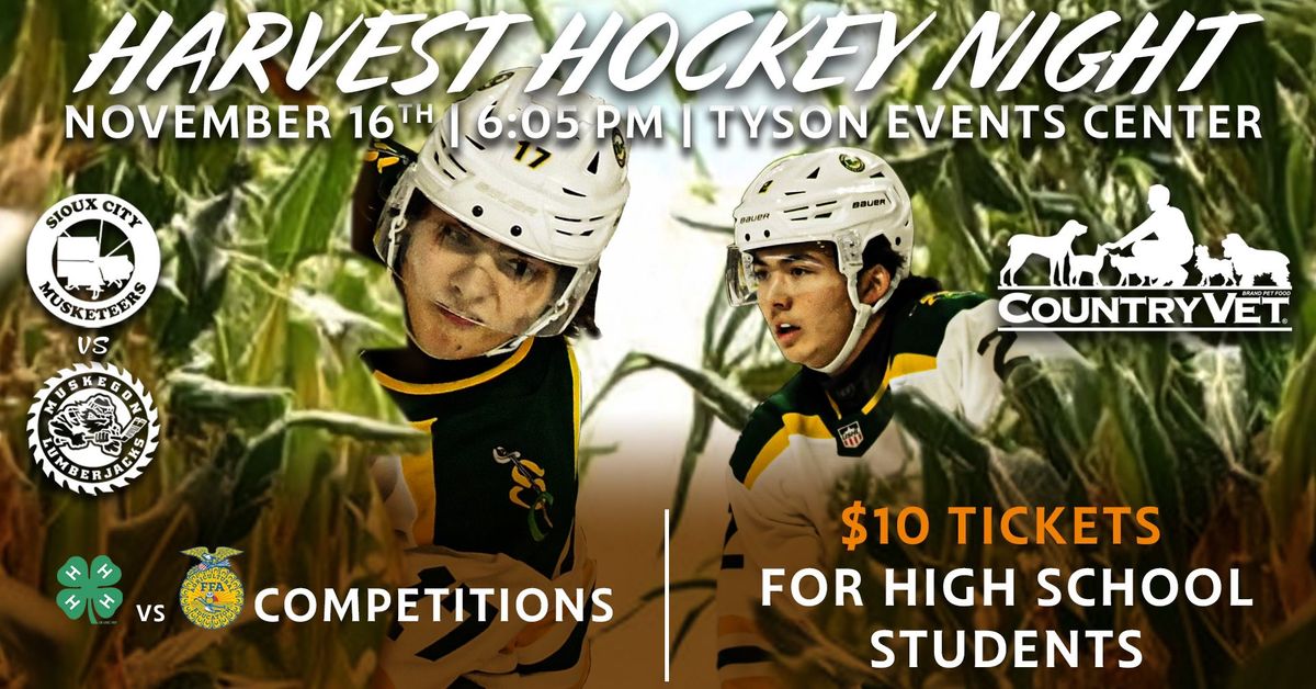 Harvest Hockey Night Presented By Country Vet Pet Food