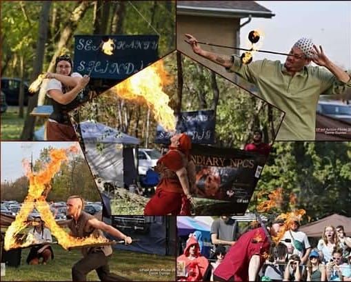 Incendiary NPCs at Ames Renaissance Faire