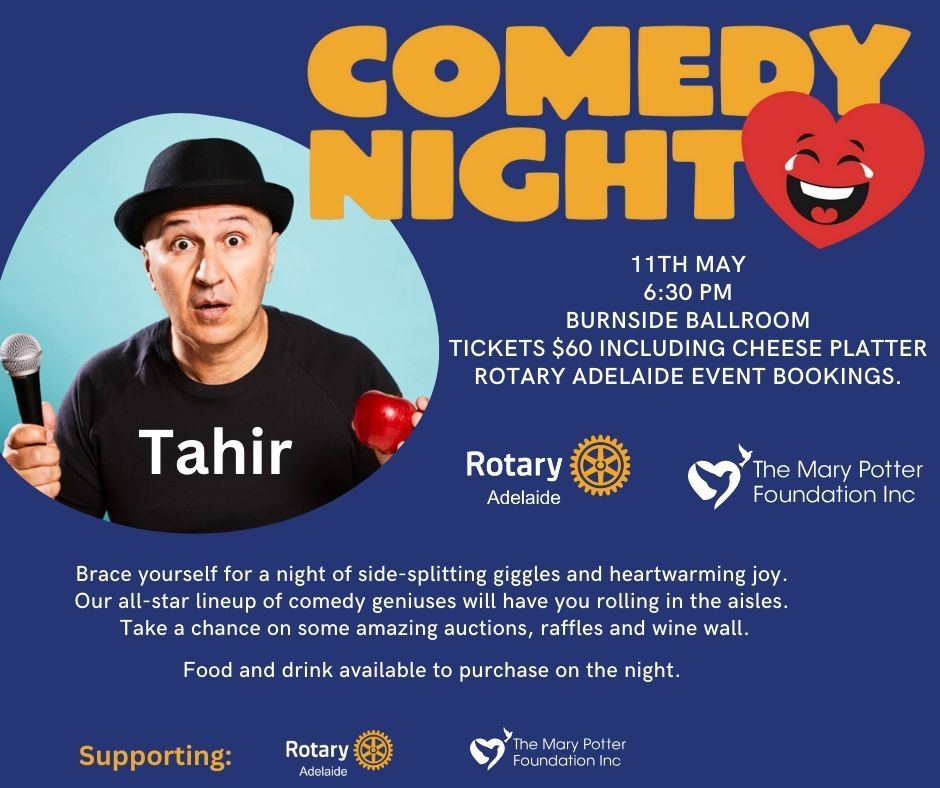 Comedy Night - supporting The Mary Potter Foundation and Adelaide Rotary