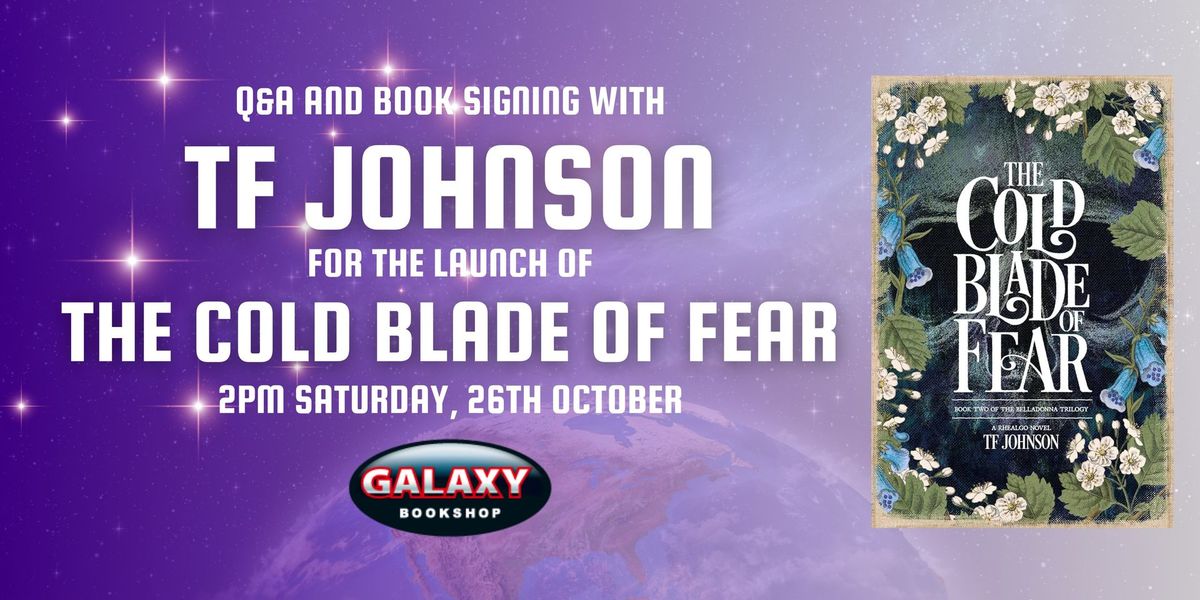 BOOK LAUNCH: The Cold Blade of Fear by TF Johnson