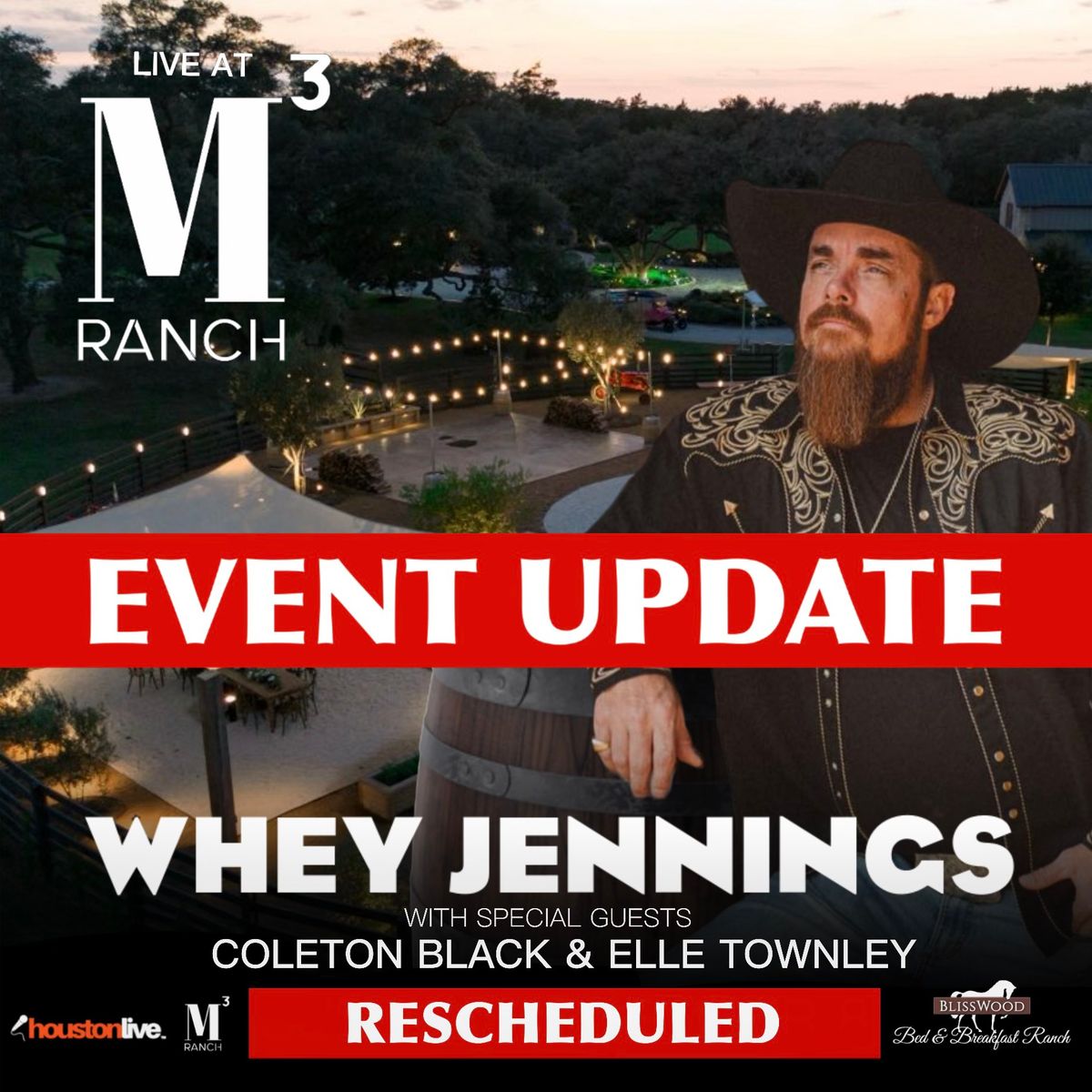 Whey Jennings Concert ( Waylon\u2019s Grandson ) 