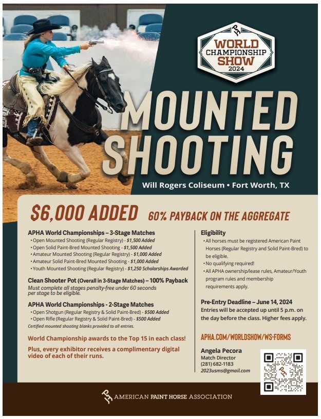 2024 APHA World Show Mounted Shooting
