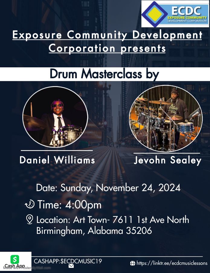 ECDC DRUM MASTERCLASS NOVEMBER 24th, 2024