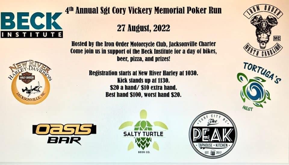 4th annual Cory Vickery poker run