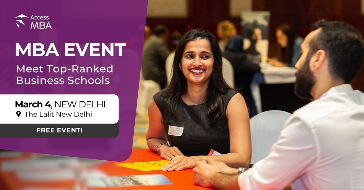 MBA Fair in New Delhi on March 4th