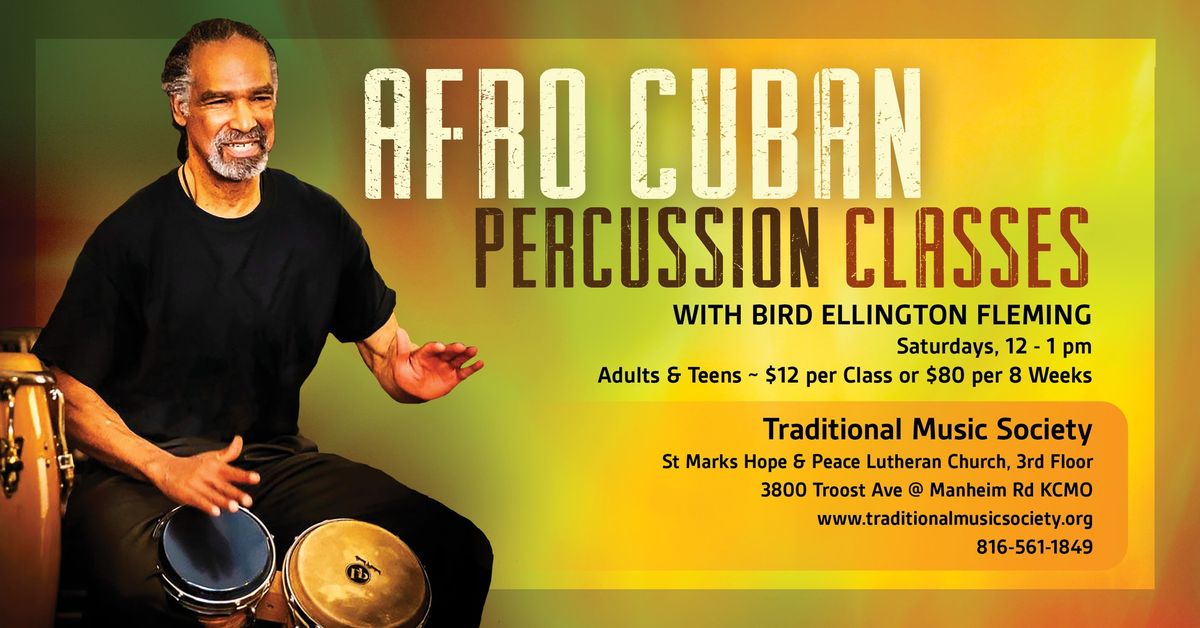 Afro Cuban Percussion Classes 